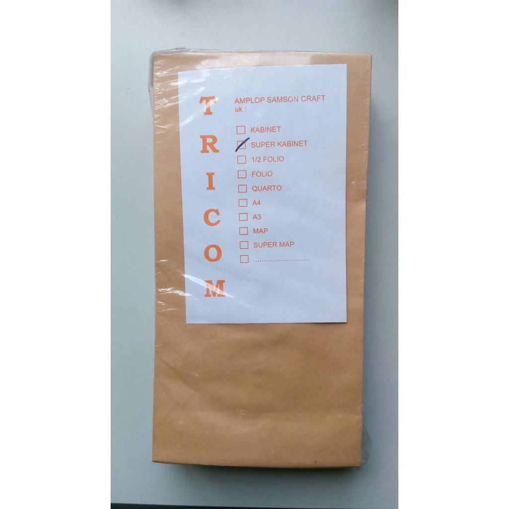 

Amplop Coklat Super Kabinet (TRICOM)