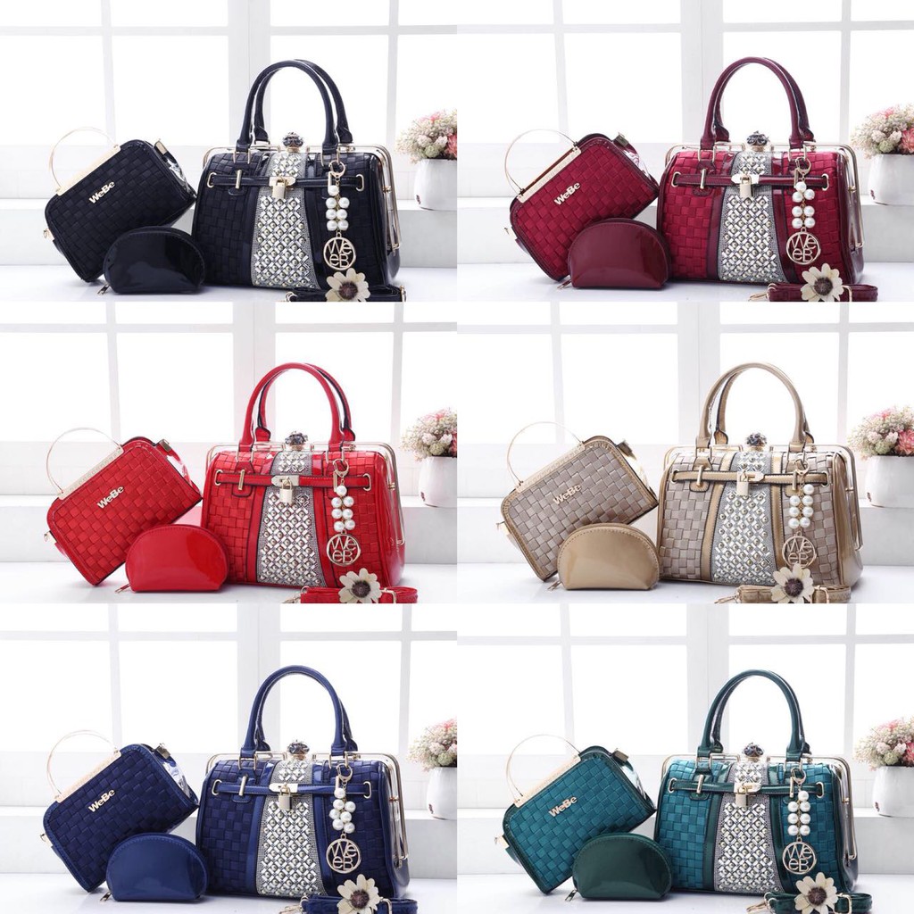 New Arrival Webe Behel Swarovski 8326 VIC 3in1 TAS IMPORT TERMURAH HANDBAG BATAM MURAH SHOULDER BAG