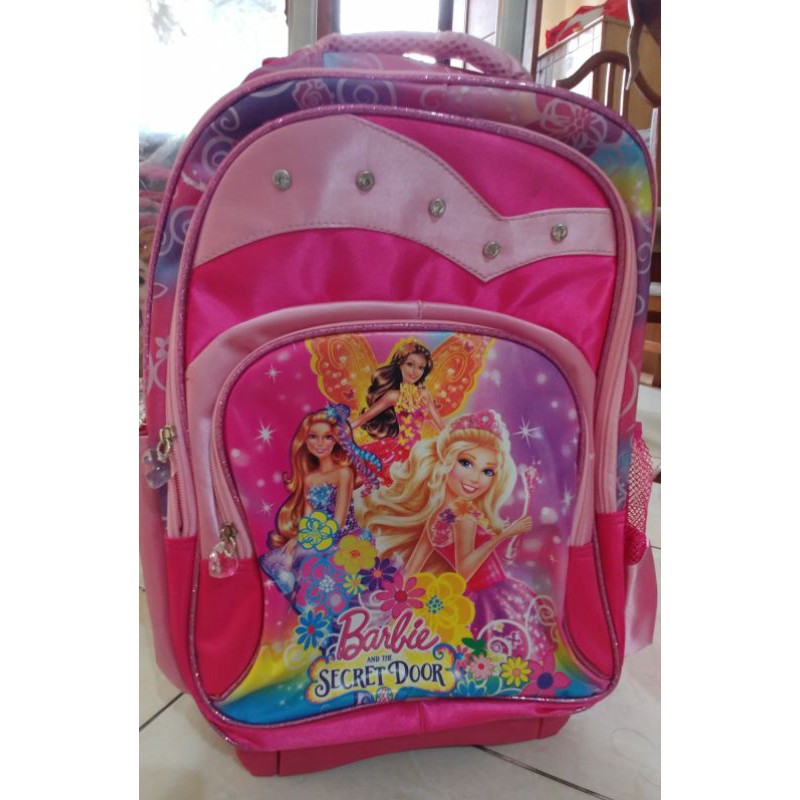 Tas dorong troli anak perempuan Barbie