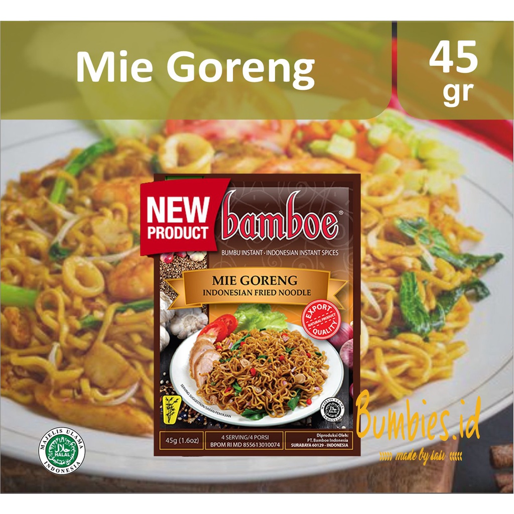 Bumbu Bamboe Mie goreng | Spice Mix for Indonesian Fried Noodle | Bumbu Instan Mie Goreng