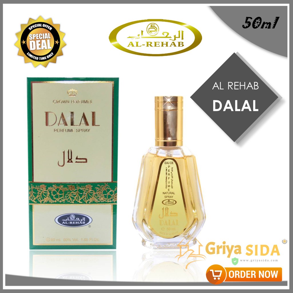 Parfum al rehab dalal 50ml original minyak wangi alrehab spray aroma dalal PROMO!