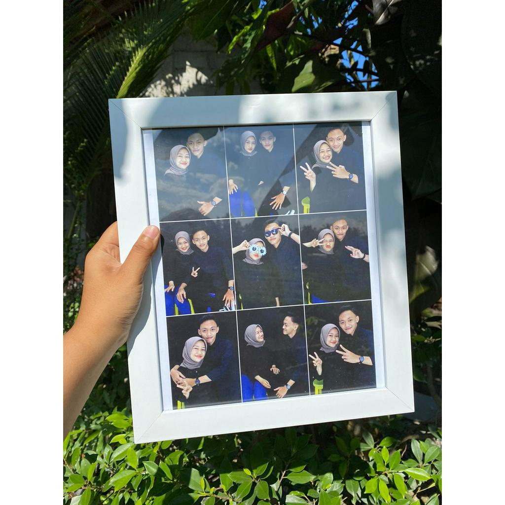 Kado ultah cowok wisuda pernikahan cetak foto + pigura 10R murah
