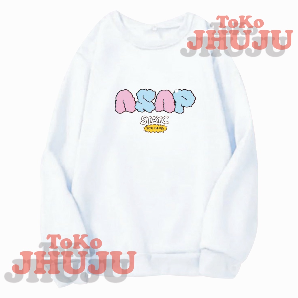 Basic Sweater Kpop StayC ASAP Print DTF Fleece cotton