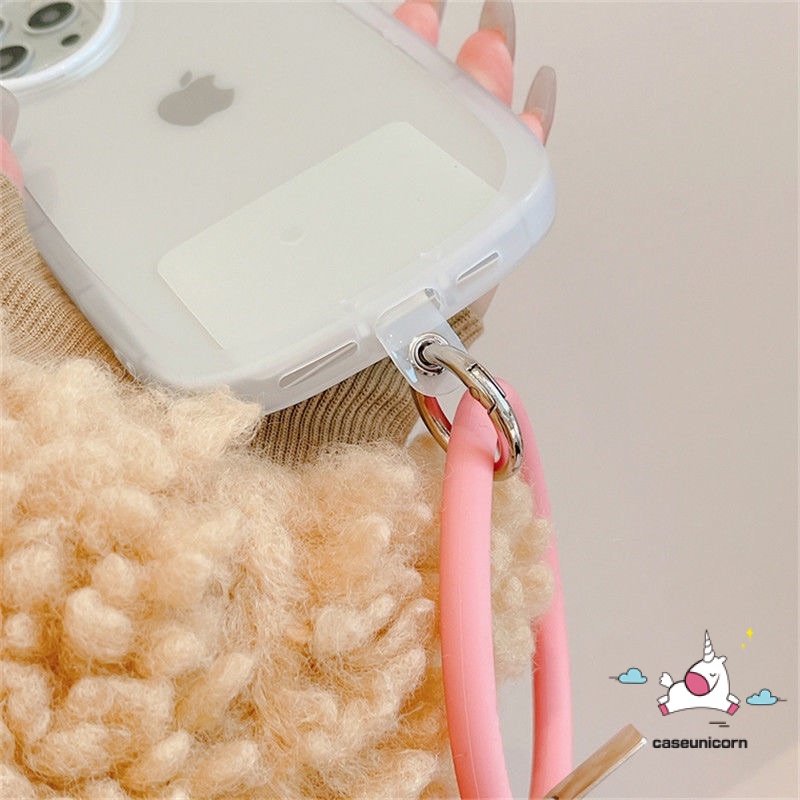 Tali Lanyard Gantungan Kunci Anti Hilang Bahan Silikon Warna Macaron Untuk Case Handphone Universal