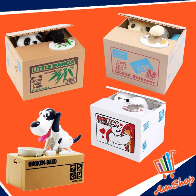 Celengan Unik Ocelot Remover Celengan Kucing Lucu Steal Money Cat Piggy