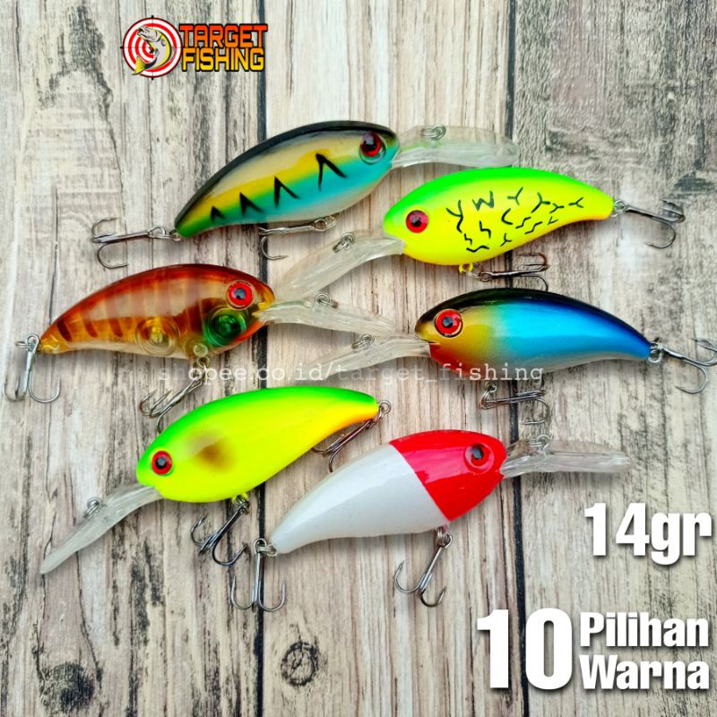 Crankbait 14gr Lidah Panjang - Umpan Casting Muara untuk Kerapu Mangrove Jack Blackbass