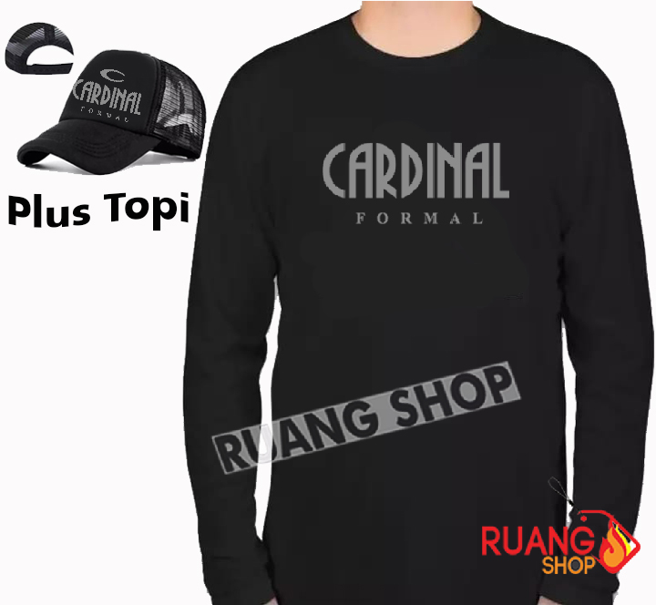 Plus Topi.. Kaos Distro LP Cardinal Silver Quality Premium-Kaos Pria Dewasa