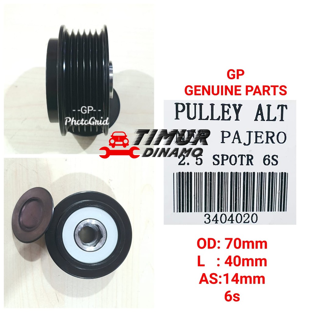 Pulley Alternator New Pajero Sport dakar 2,5 6S