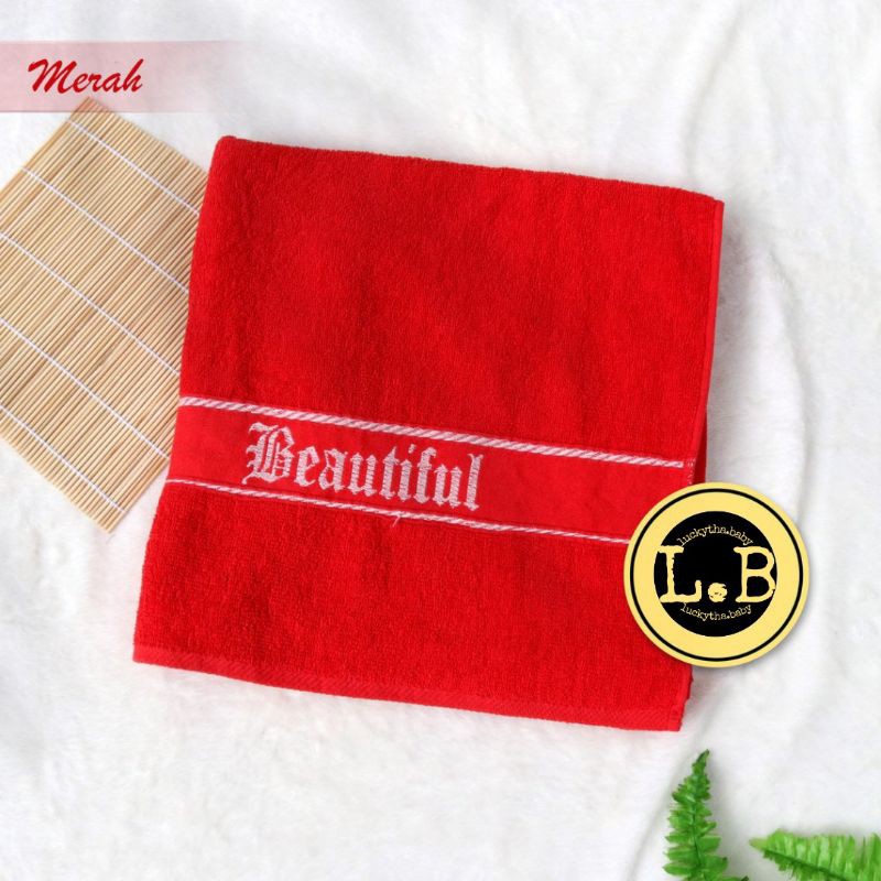 handuk beautiful polos besar / handuk mandi dewasa polos besar / handuk beauty besar