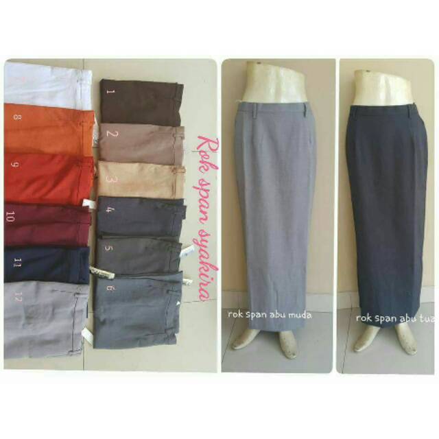 XL, 3L, 4L, 5L : SYAKIRA ROK KERJA, KANTOR MODEL SEPAN-2