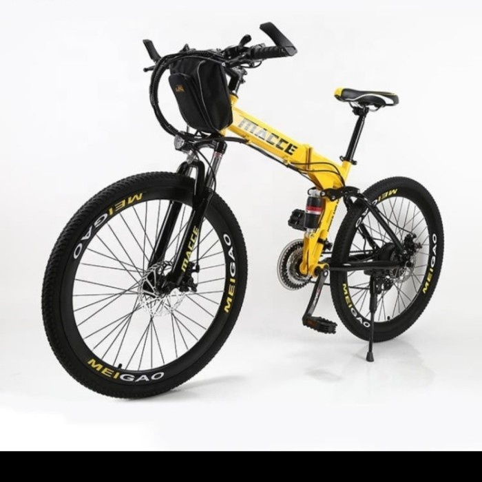 PROMO Sepeda Lipat MTB Macce sepeda gunung - Kuning, velg jari