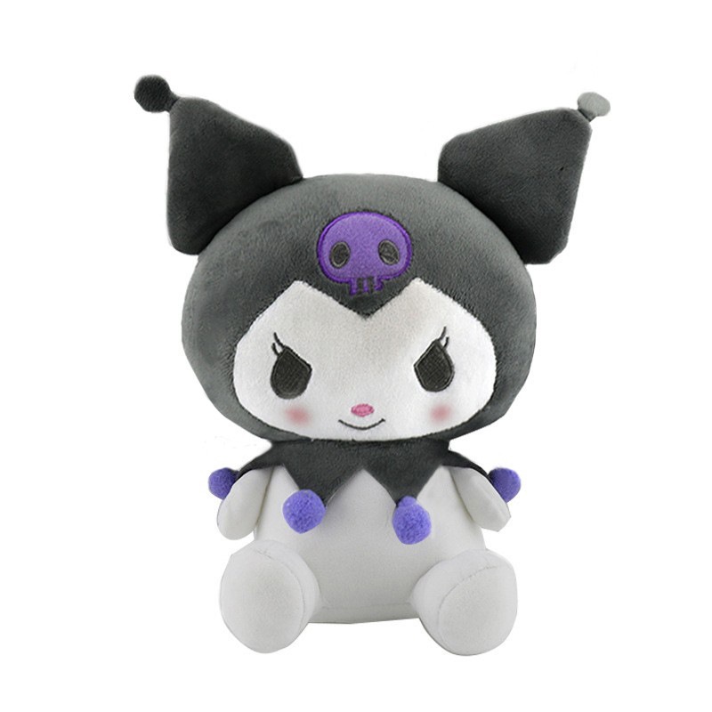 Mainan Boneka Stuffed Plush Anime Sanriod Kawaii Kuromi Mymelody Cinnamorol 25cm Untuk Hadiah Natal