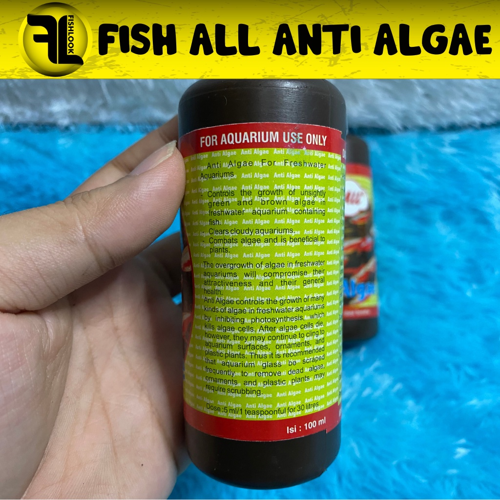 Fish All Anti Algae 100ml Obat Pembasmi Lumut Aquarium Obat Anti Lumut 100 ml