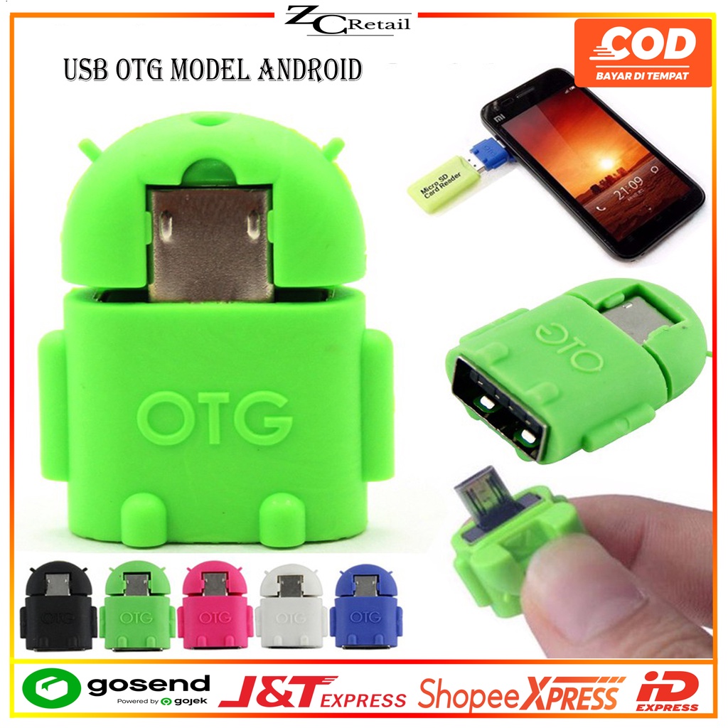 Converter Konverter Connector USB On The Go Otg Micro USB Karakter Character Mini Android