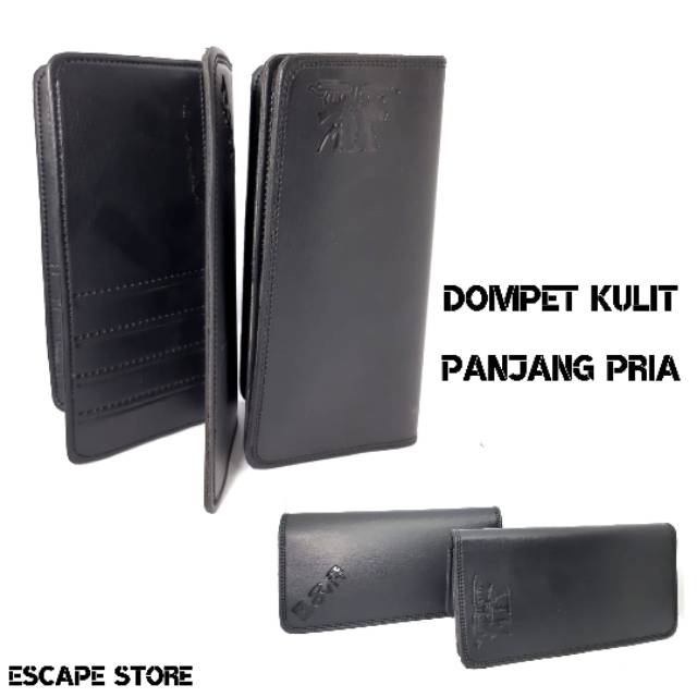 Dompet Kulit PANJANG Pria Best Seller - HITAM