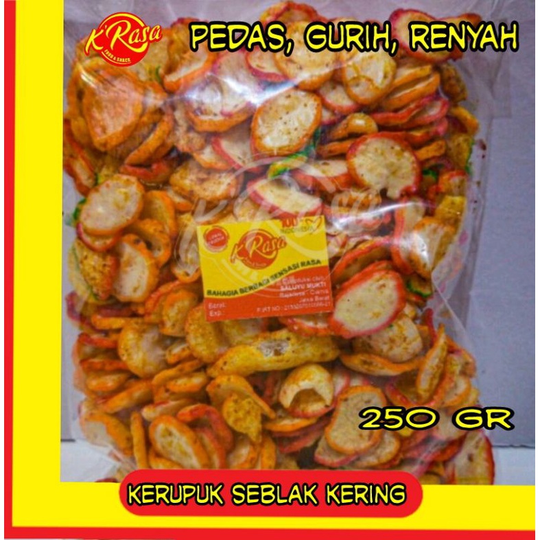 

Seblak kering pedas 250 gr / seblak kencur, kerupuk Seblak enak bikin nagih / seblak pedas