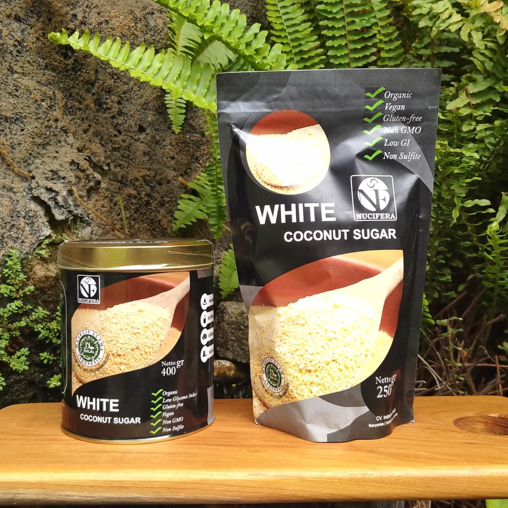 

Nucifera Organic Coconut White Sugar Original 400gr/250gr