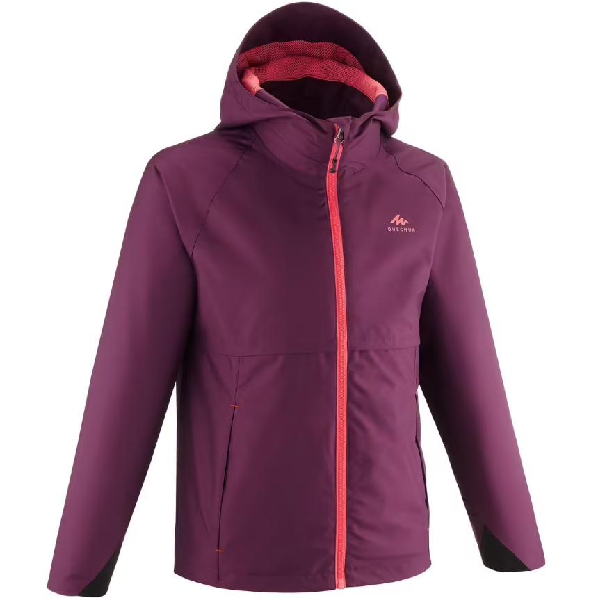 QUECHUA MH500 Jaket Gunung Anak Perempuan Hiking Waterproof