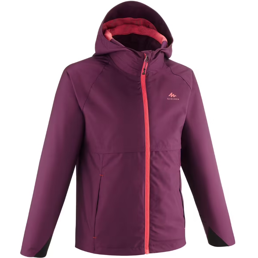 QUECHUA MH500 Jaket Gunung Anak Perempuan Hiking Waterproof