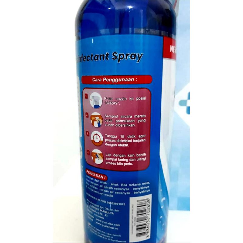 Yuri Disinfectant Spray 500ml - Desinfektan Yuri