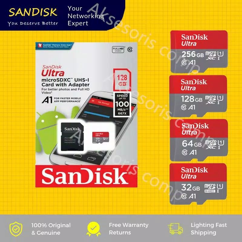 Micro SD 32GB/64GB/128GB/256GB/512GB/1gCLASS 10 MicroSD Kartu Memori Memory Card