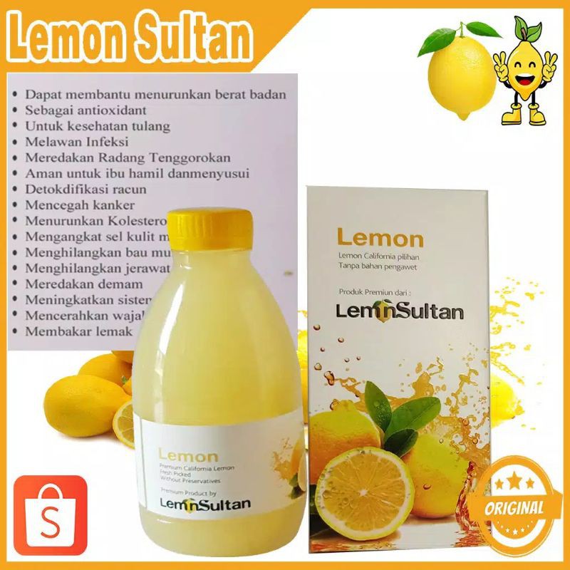 LEMON SULTAN UNTUK DAYA TAHAN TUBUH PERASAN LEMON ASLI