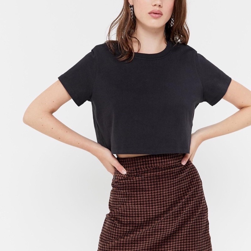 CROP TOP OVERSIZED TEE POLOS COTTON COMBED 30S ADEM ABG ATASAN MURAH MODELLANO