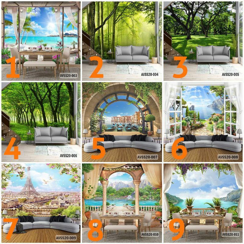 WALLPAPER 3D WALLPAPER CUSTOM PEMANDANGAN ALAM