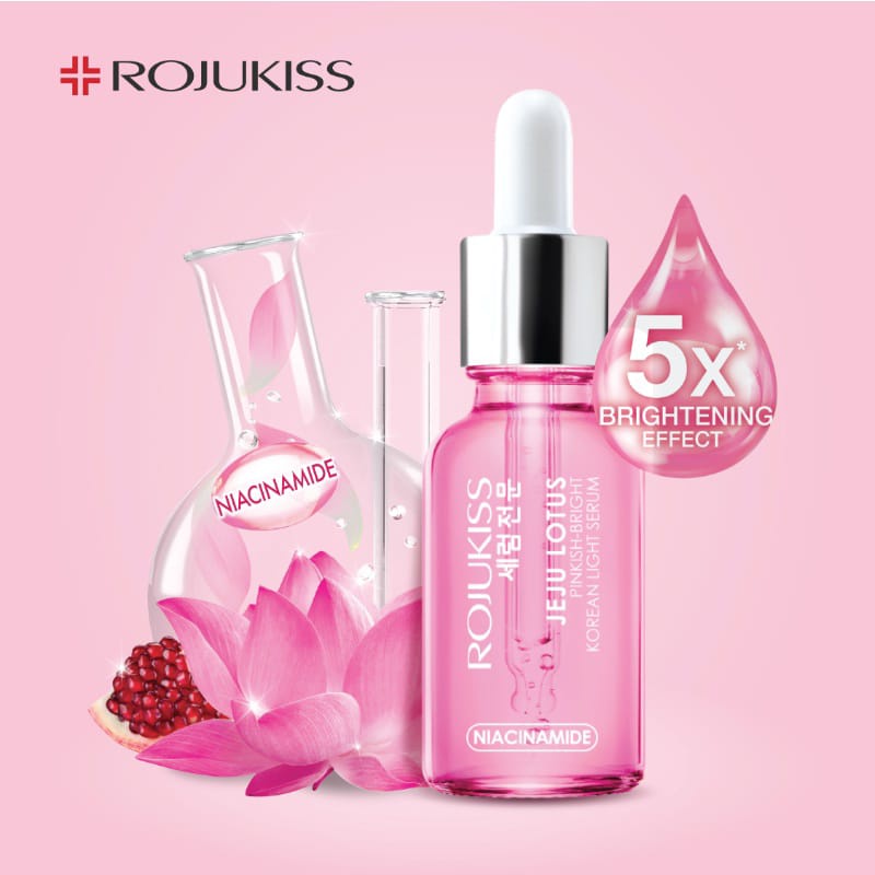 ROJUKISS Korean Light Serum - Orange C+ | Jeju Lotus Pinkish | Tea Tree Bija | Eggplant