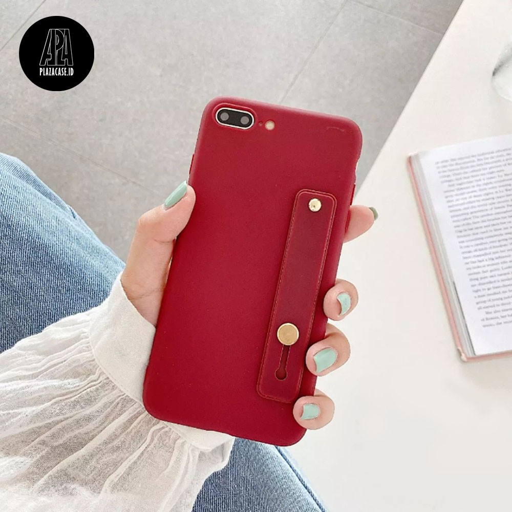 [CS] Softcase Handstand - for iPhone 6 6+ 7 7+ 8 8+ X XR XS MAX 11 11 PRO MAX 12 - Casing Handphone