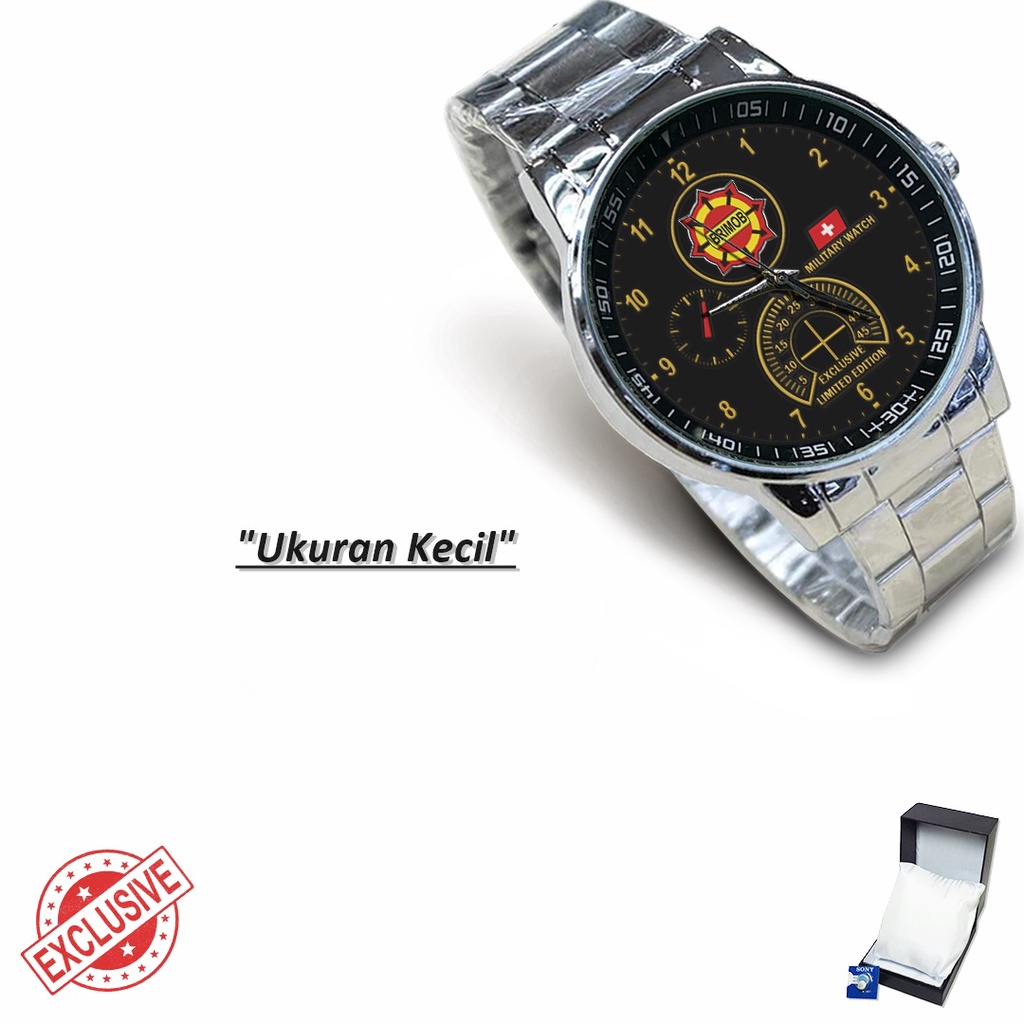 Jam Tangan Rantai Couple - BRIMOB POLRI (Awesome)