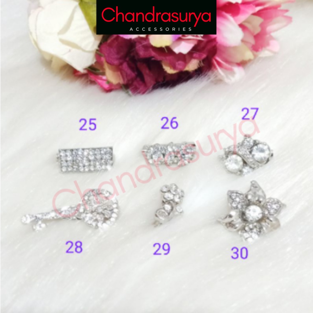 chandrasurya BROS DAGU Kecil Hijab Jilbab Aksesoris Wanita Muslim Cantik Full Mata Korea 25 30-1