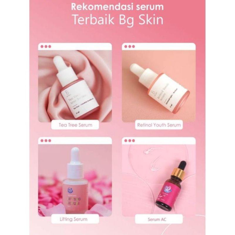 BEAUTY GLOW SERUM BG SKIN SERUM SHINING LIFTING RETINOL ACNE COLLAGEN TEA TREE ACNE SERUM