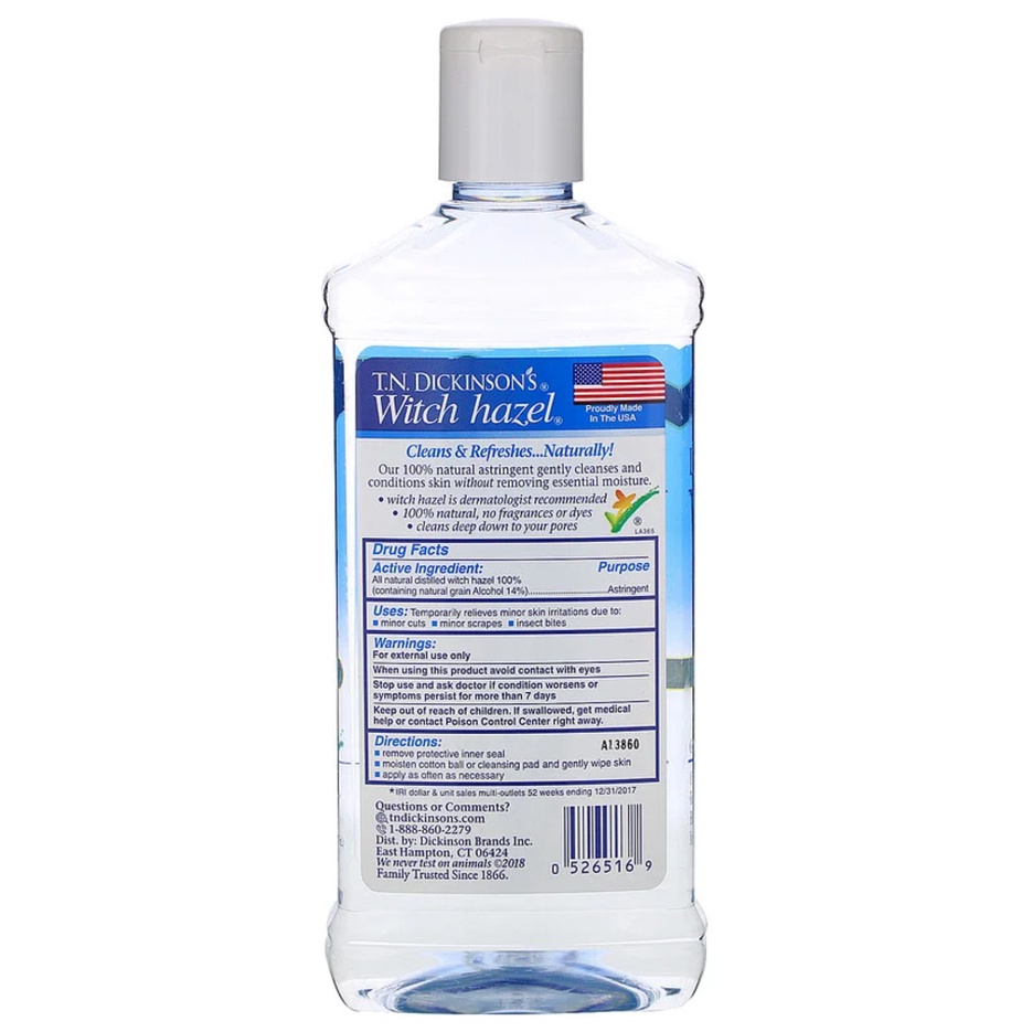 Dickinson Witch Hazel For Body Face 473ml Pelembab Wajah Kulit ORI USA