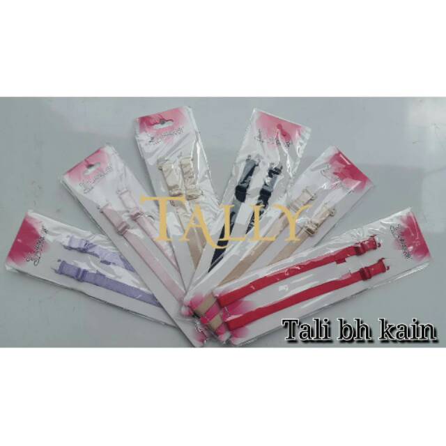 Tali Bra Transparan Dan Kain Tally/Tali BH Bening dan Warna Tally Lebar 1cm