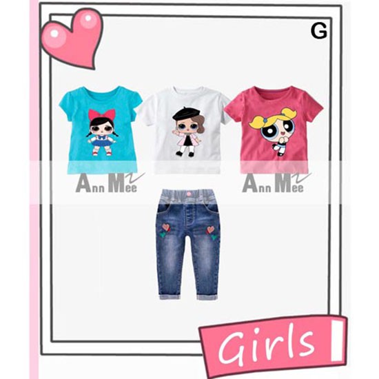 SETELAN BAJU  ANAK  PEREMPUAN  ANN MEE LOL  BAJU  ANAK  CEWEK 