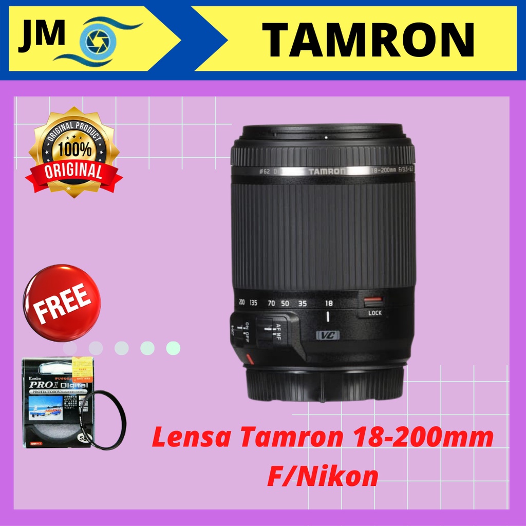 Lensa Tamron 18-200mm F/Nikon