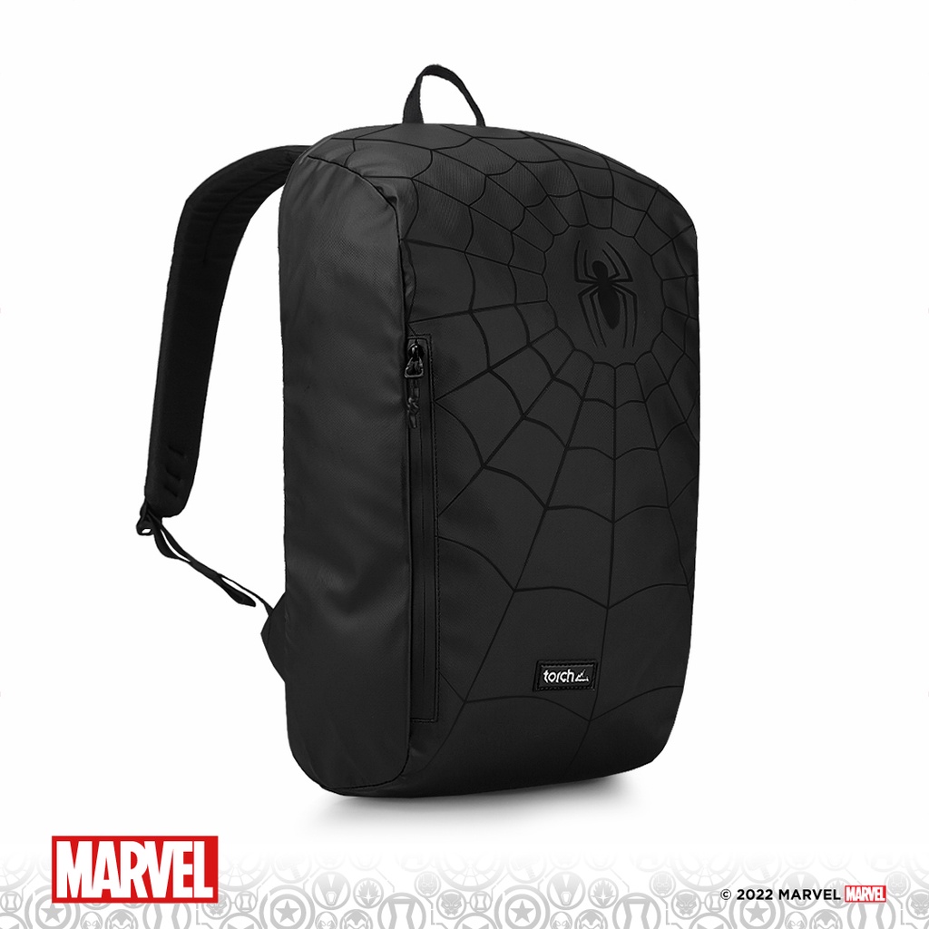 TORCH Depok Spider-Man 2 Spider Web Black Backpack Kazo 19 Liter Black