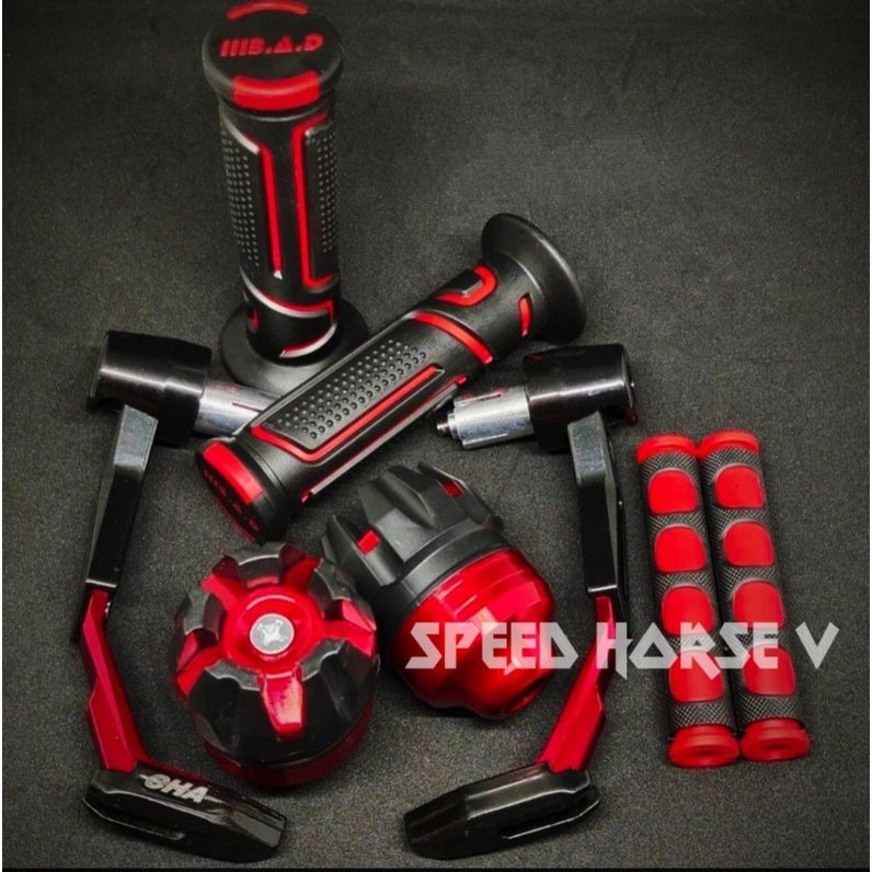 Paket 4in1 Proguard robot babet+Handgrip garis robot+jalu as roda+karet handle universal