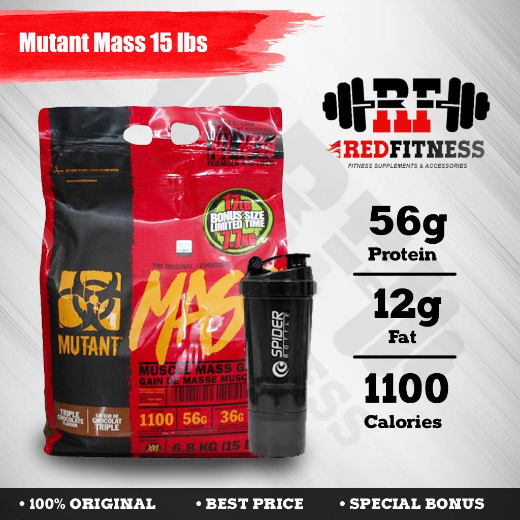 Mutant Mass Gainer 15 lbs / 15lbs / 15lb / 15 lb BPOM