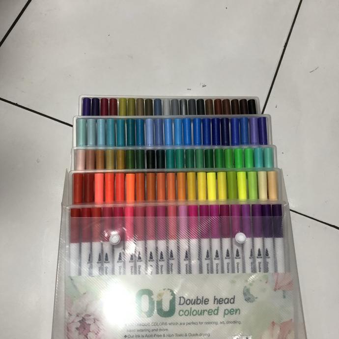 

[[COD]] Brush pen dual tip isi 100 BERGARANSI Kode 891