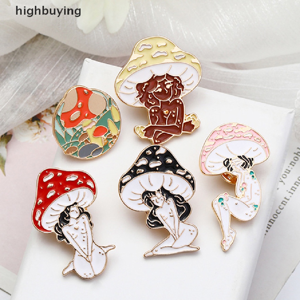 Hbid Bros Pin Enamel Desain Kartun Perempuan Maide On Forest Gaya Vintage