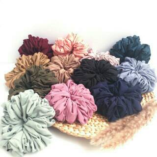 Scrunchie Ikat Rambut Cepol Hijab  Shopee Indonesia