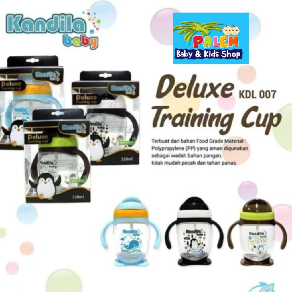 Kandila Baby Deluxe Training Cup 320ml kdl007/ Botol Minum Bayi