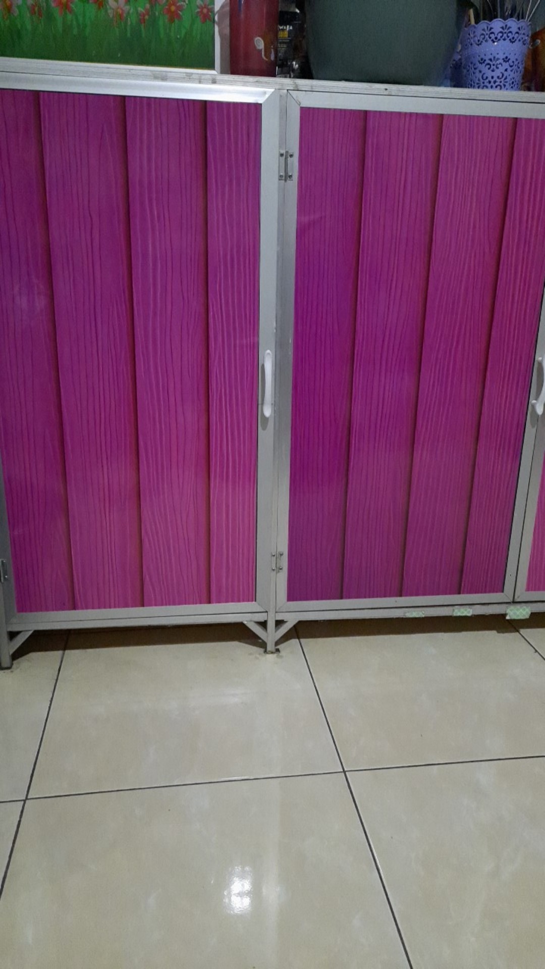 Stiker Kulkas 1 Pintu Dan 2 Pintu Motif Kayu Warna