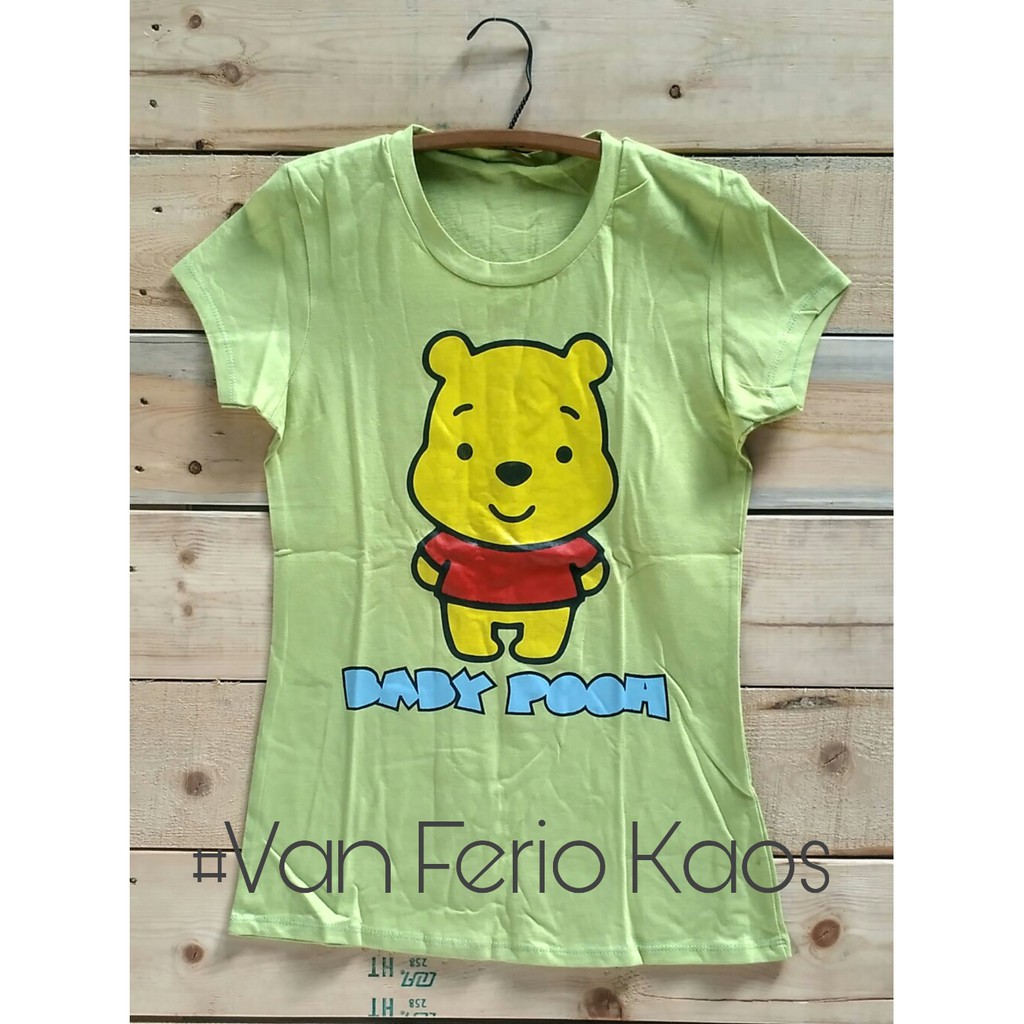 Kaos Winnie The Pooh - Tosca - Hijau Tosca