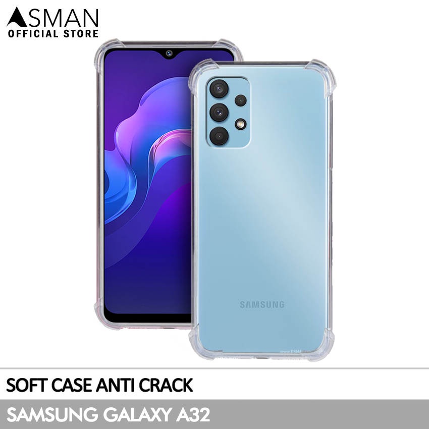 Anti Crack Samsung Galaxy A32 (6.4&quot;) | Softcase Anti Bentur - Clear