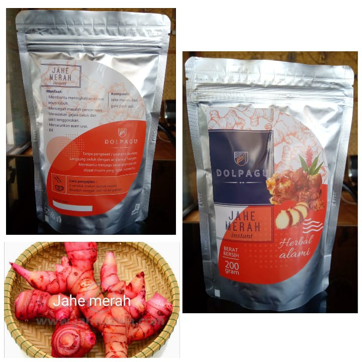 

Minuman Instant instan Jahe Merah Dolpagu 200 gram