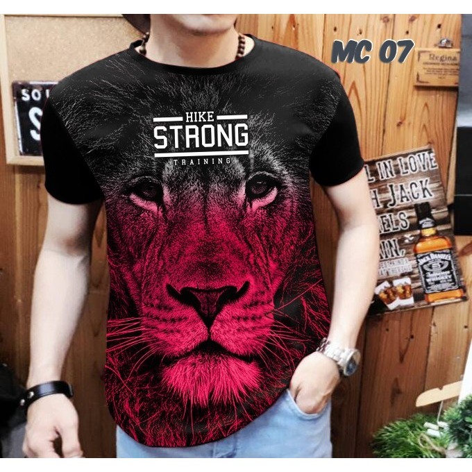 Kaos distro Pria Macan MC-07 Magenta / Bunny Shop
