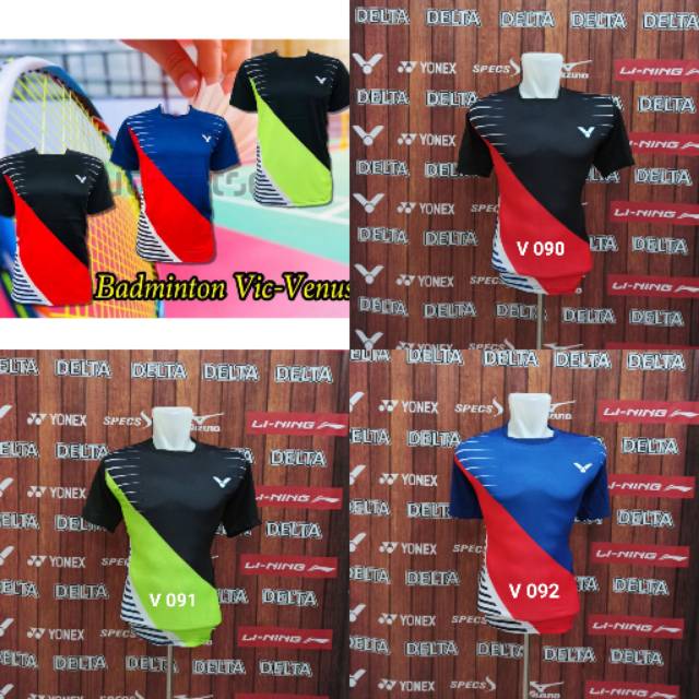 BAJU BADMINTON VICTOR V 090 LOKAL KAOS OLAHRAGA BULUTANGKIS TERBARU TERMURAH